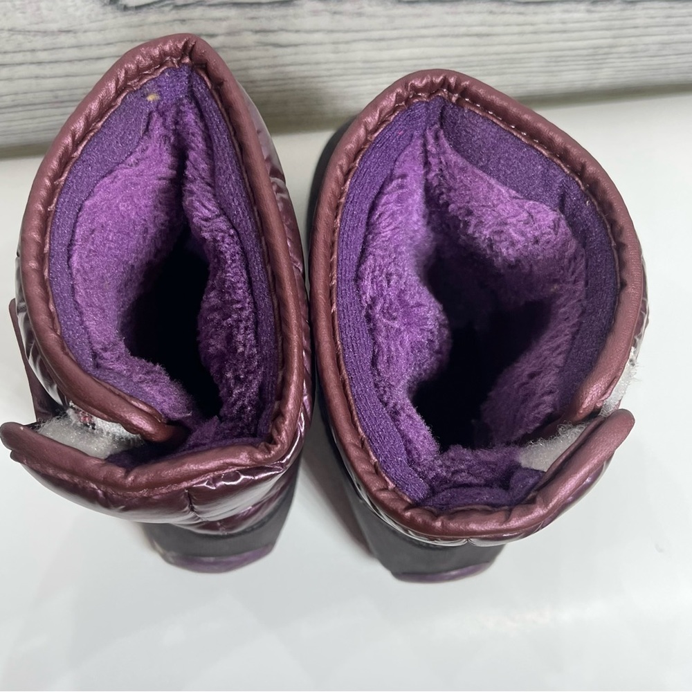 Tanleewa Waterproof Kids Snow Boots Warm Faux Fur Sz 29 - Picture 5 of 8